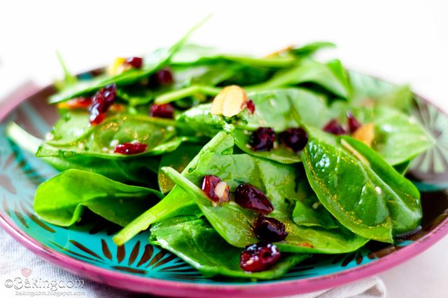 Spinach salad Cranberry Spinach Salad