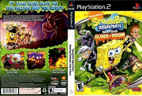 SpongeBob SquarePants featuring Nicktoons: Globs of Doom PS2 Spongebob Squarepants featuring Nicktoons Globs of Doom NTSCU