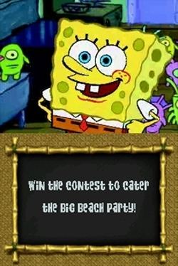 SpongeBob vs. The Big One: Beach Party Cook-Off SpongeBob vs The Big One Beach Party CookOff Nintendo DS Cheat