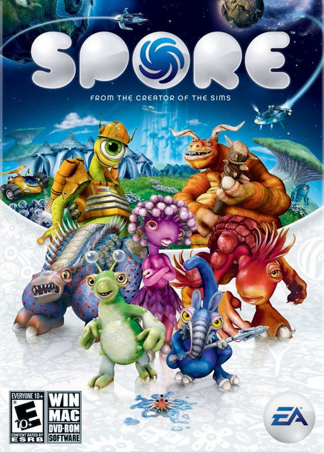 Spore (2008 video game) firsthournetscreenshotssporesporecoverjpg