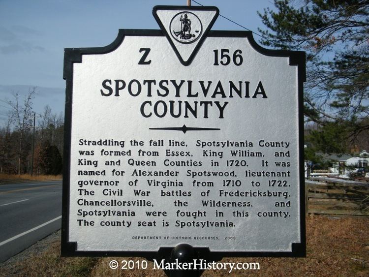 Spotsylvania County, Virginia wwwmarkerhistorycomImagesLow20Res20A20Shots