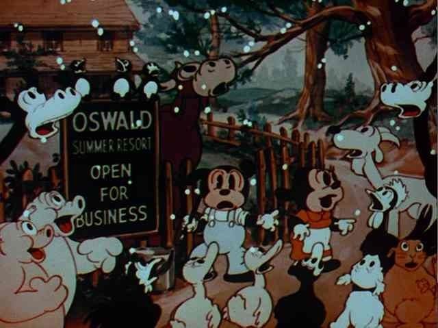 Springtime Serenade movie scenes  Springtime Serenade features Oswald and his unnamed girlfriend among some cute furry animals 
