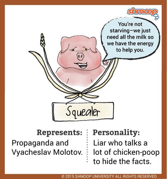 Squealer Character Analysis Animal Farm