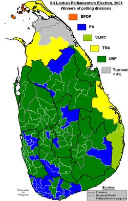 Sri Lankan parliamentary election, 2001 httpsuploadwikimediaorgwikipediacommonsthu
