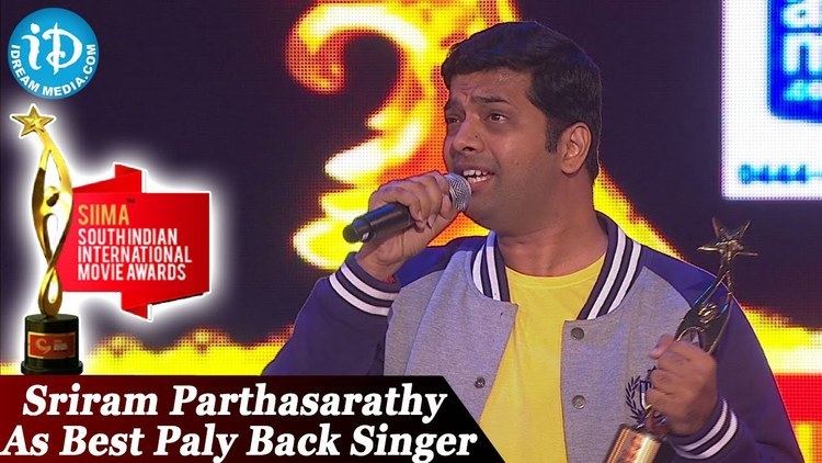 Sriram Parthasarathy Sriram Parthasarathy As Best Paly Back Singer SIIMA 2014 Awards