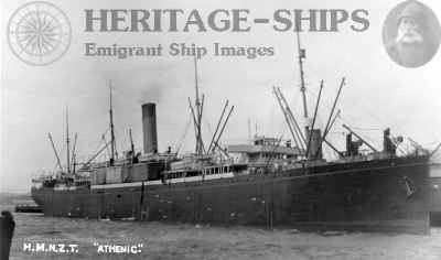 SS Athenic Athenic White Star Line