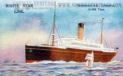 SS Canopic Canopic White Star Line
