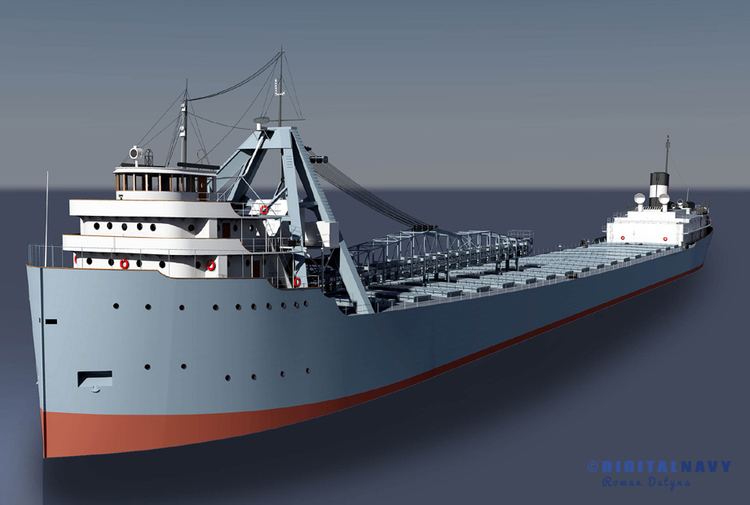 SS Carl D. Bradley SS Carl D Bradley 3D Ship Renderings Digitalnavycom