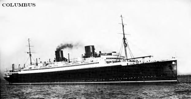 SS Columbus (1924) 1000 images about 1924 1939 Ocean Liner Columbus Norddeutscher