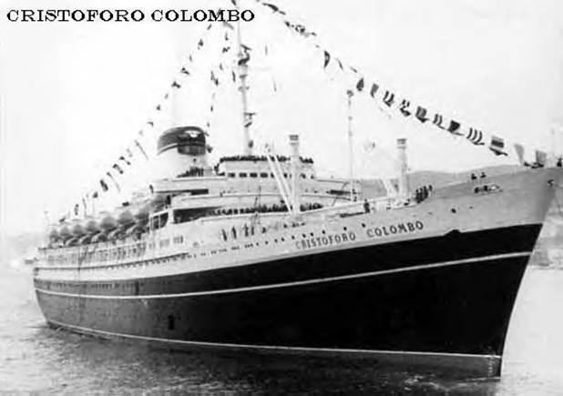SS Cristoforo Colombo 1000 images about 1953 1977 Ocean Liner Christophoro Colombo