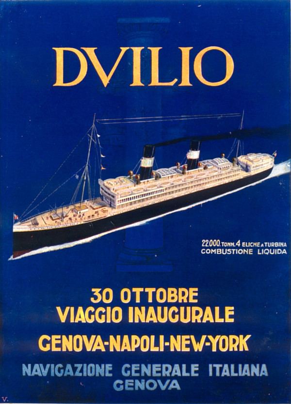 SS Duilio SS Duilio Italian Line NGI Oldimages Flickr