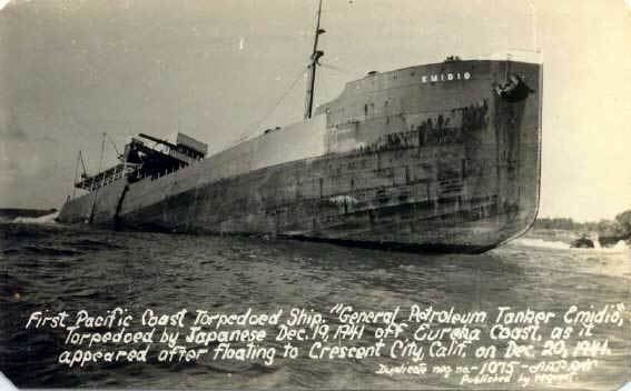 SS Emidio California in World War II The Attack on the SS Emidio