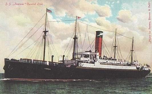 SS Ivernia IVERNIA OCEAN LINER 19001917 WRECK WRAK EPAVE WRACK PECIO