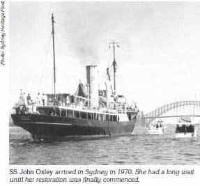 SS John Oxley Sydney Heritage Fleet SS John Oxley a classic steam coaster by