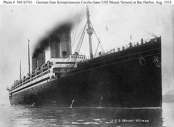 SS Kronprinzessin Cecilie (1906) Civilian ShipsKronprinzessin Cecilie Passenger Liner 1906