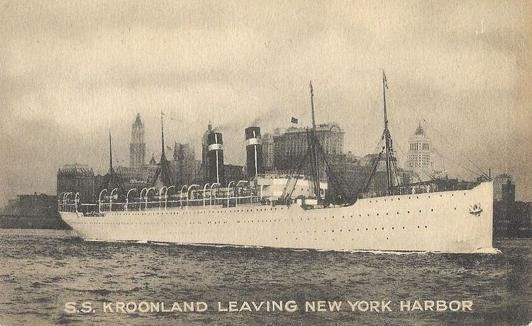 SS Kroonland Volturno Datapage 77 Page 3 re SS KROONLAND