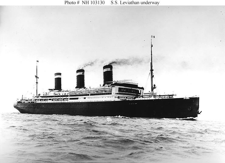 SS Leviathan Civilian ShipsLeviathan Passenger Liner 1914 originally named