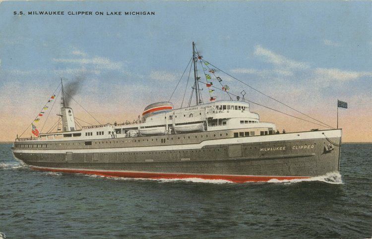 SS Milwaukee Clipper View S S Milwaukee Clipper on Lake Michigan Maritime History of