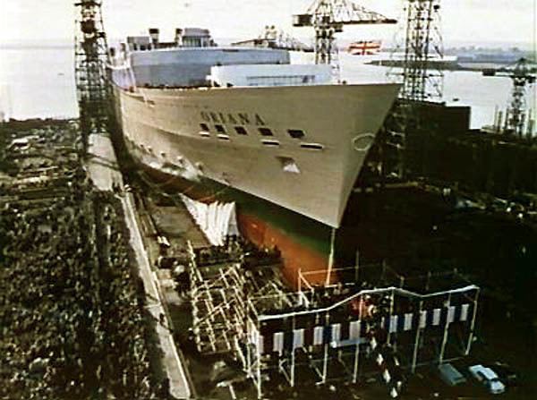 SS Oriana (1959) Launching amp fitting out the SS Oriana