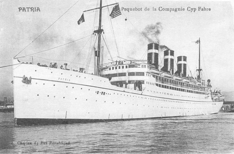 SS Patria (1913) wwwmessageriesmaritimesorgpatria11jpg