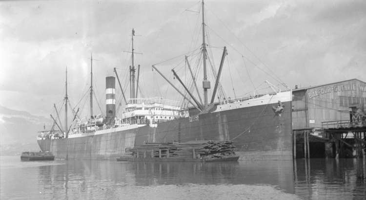 SS Politician SS Politician at BalfourGuthrie dock City of Vancouver Archives