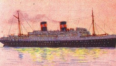 SS President Hoover SS PRESIDENT HOOVER Framed Print Dollar Steamship Lines ca 1930