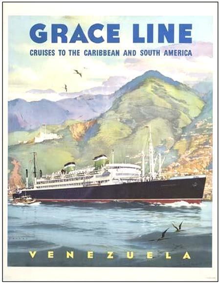 SS Santa Rosa (1932) GRACE LINE39S SS SANTA ROSA gracelineposter Cruising The Past