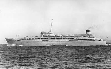 SS Southern Cross (1955) Shaw Savill Liner Southern Cross of 1955 later Azure Seas and