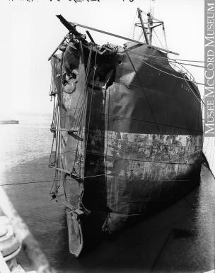 SS Storstad VIEW14186 Damaged prow of S S quotStorstadquot Montreal QC 1914