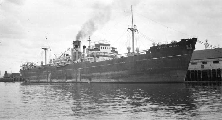 SS Sussex SS Sussex Trader at dock City of Vancouver Archives