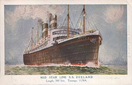 SS Zeeland (1900) SS Zeeland II of the White Star Line