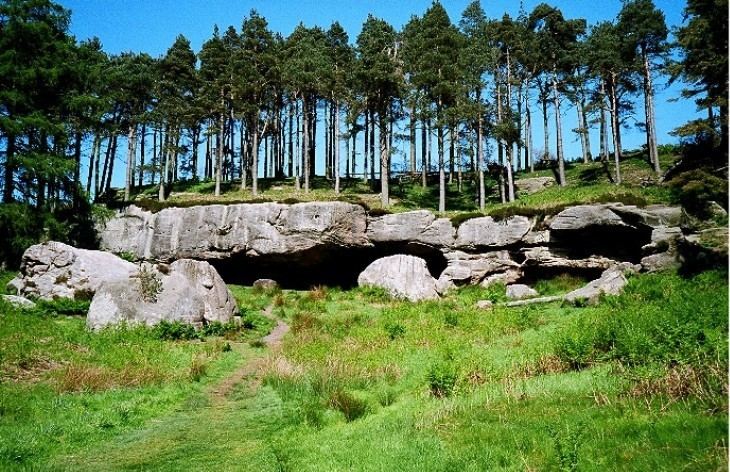 St Cuthbert's Cave The Megalithic Portal and Megalith Map