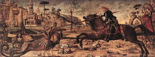 St. George and the Dragon (Carpaccio) httpsuploadwikimediaorgwikipediacommonsthu