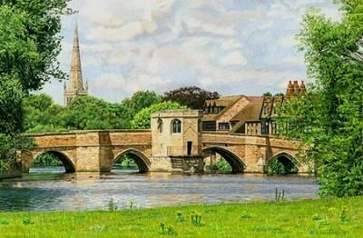 St Ives Bridge St Ives Bridge Full Summer Cambridgeshireprints and original