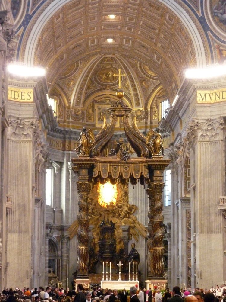 St. Peter's Baldachin FileStPeter Basilica baldachin 2010jpg Wikimedia Commons