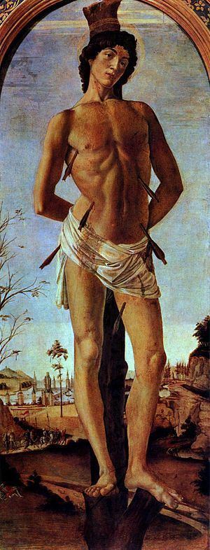 St. Sebastian (Botticelli) httpsuploadwikimediaorgwikipediacommonsthu