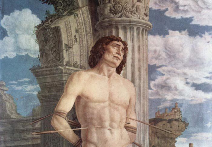 St. Sebastian (Mantegna) Andrea Mantegna The martyrdom of Saint Sebastian Art in Tuscany