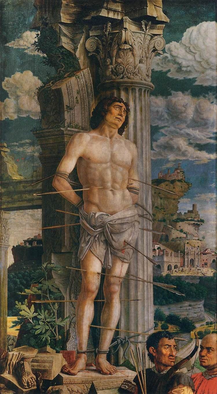St. Sebastian (Mantegna) St Sebastian Andrea Mantegna Andrea Mantegna Pinterest