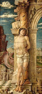 St. Sebastian (Mantegna) httpsuploadwikimediaorgwikipediacommonsthu