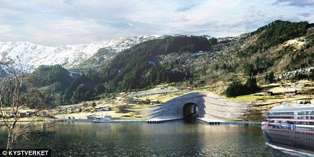 Stad (peninsula) Norway to spend 260million on ship tunnel Daily Mail Online
