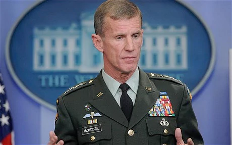Stanley A. McChrystal General Stanley McChrystal career timeline Telegraph