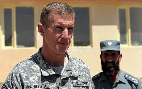 Stanley A. McChrystal White House angry at General Stanley McChrystal speech on