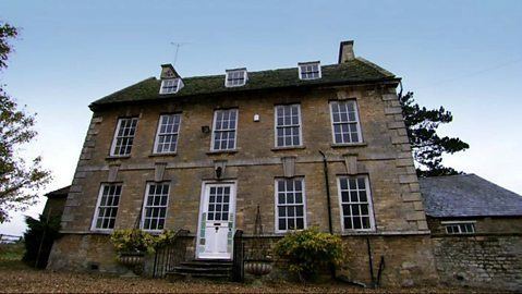 A upper angle front view of Stanwick Hall, Northamptonshire.