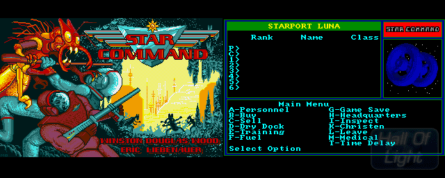 Star Command (1988 video game) Star Command Hall Of Light The database of Amiga games