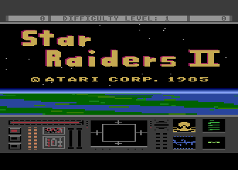 Star Raiders II Atari 400 800 XL XE Star Raiders II scans dump download