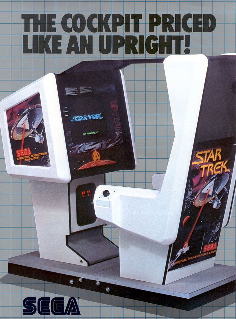Star Trek (arcade game) space1970 STAR TREK 1983 Arcade Game Flyer