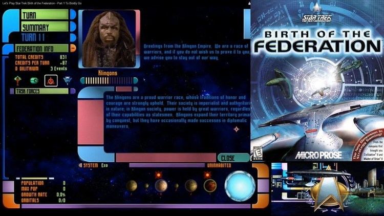 Star Trek: Birth of the Federation Let39s Play Star Trek Birth of the Federation Part 1 To Boldly Go