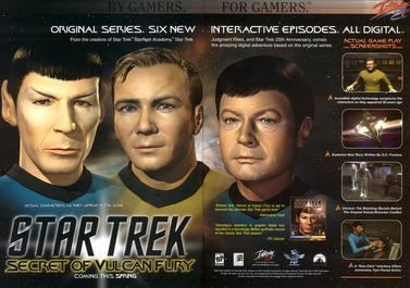 Star Trek: Secret of Vulcan Fury Star Trek Secret of Vulcan Fury Wikipedia