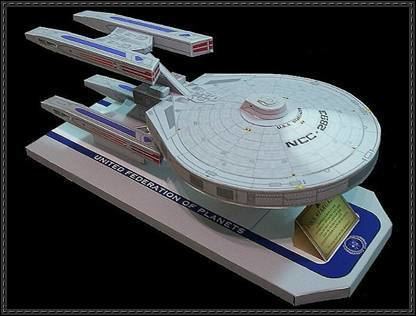 Star Trek: Stargazer TREK USS Stargazer free papercraft download