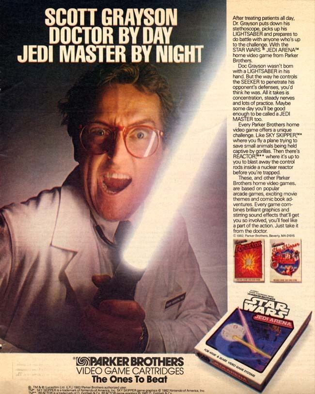 Star Wars: Jedi Arena Atari 2600 VCS Star Wars Jedi Arena scans dump download